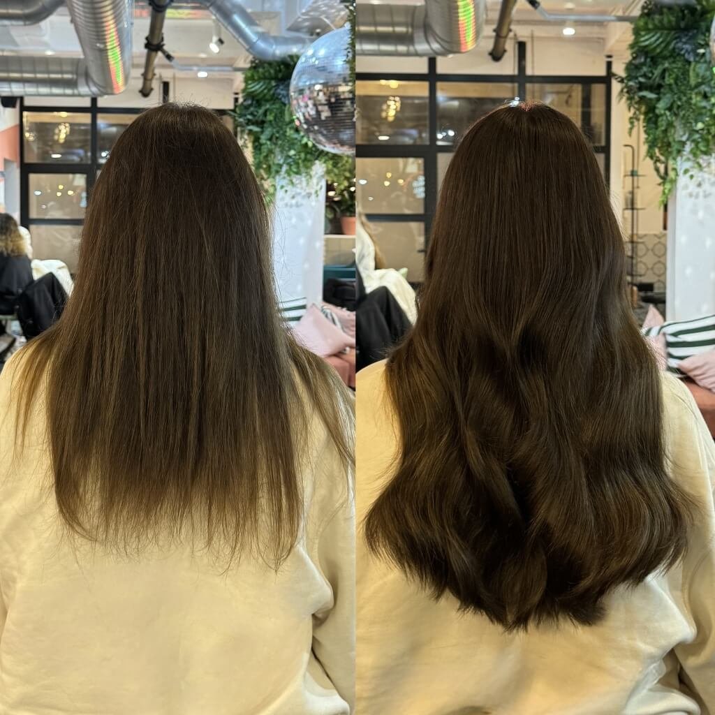 lengthening hair extensions before and after 