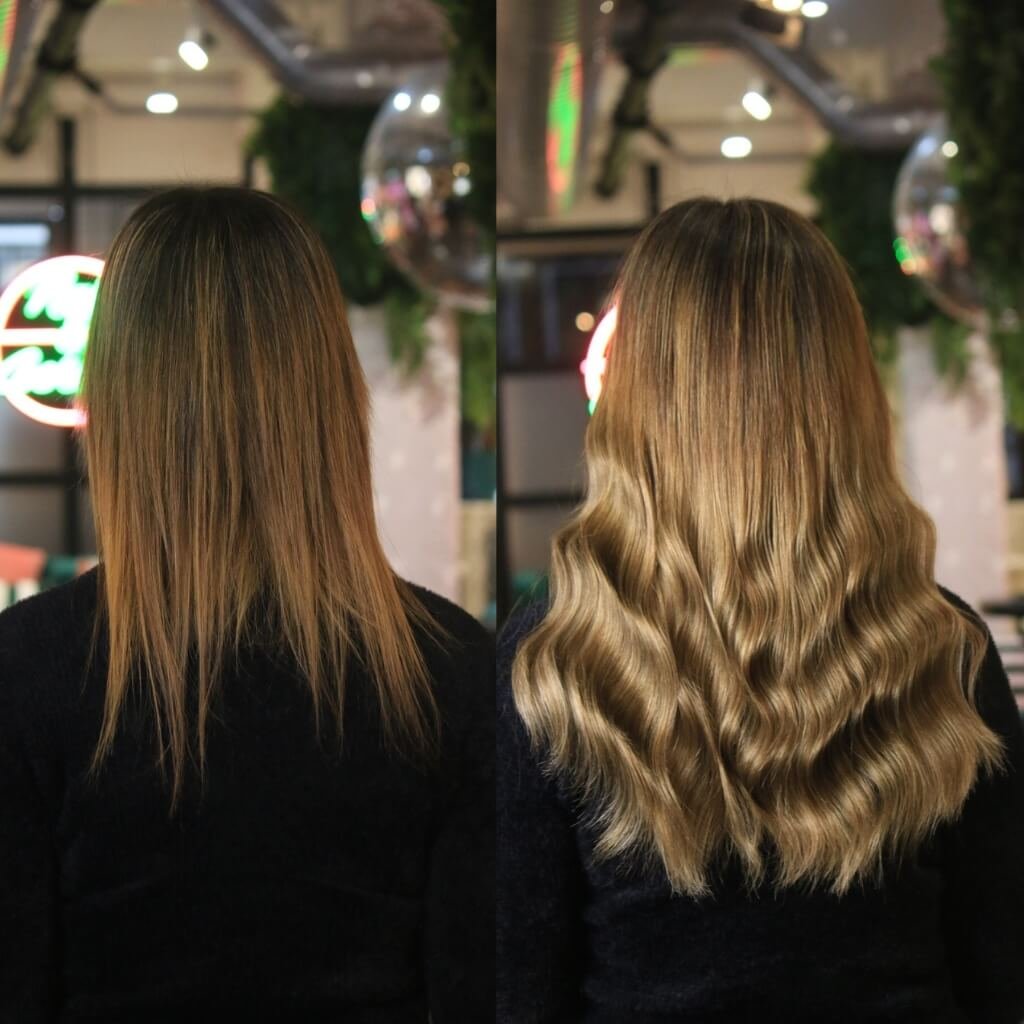 lengthening hair extensions before and after 